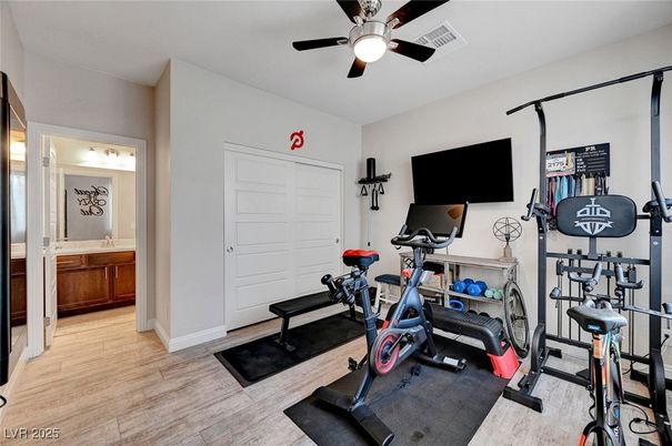 Fitness Equipment, Interior, Wood Texture Flooring