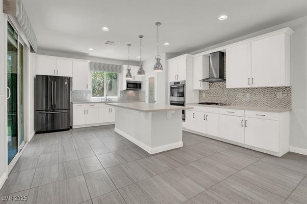 Interior, Kitchen, Pendant Lights, Recessed Lighting, Stainless Steel Appliances