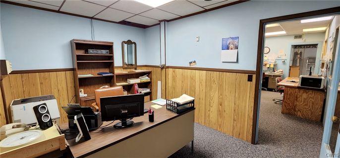 Home Office, Interior, Wooden Walls