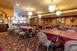 Chandelier, Dining room, Interior, Pendant Lights, Recessed Lighting