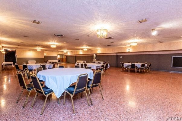 Chandelier, Dining room, Interior, Recessed Lighting