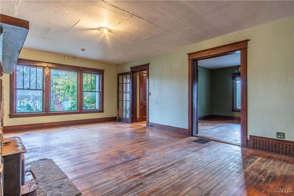 Empty room, Interior, Wood Texture Flooring