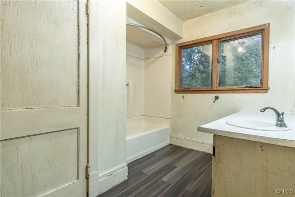 Bathroom, Interior, Wood Texture Flooring