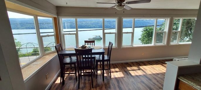 Dining room, Interior, Water, Wood Texture Flooring