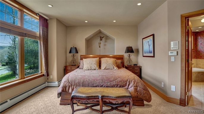 Bedroom, Interior, Recessed Lighting