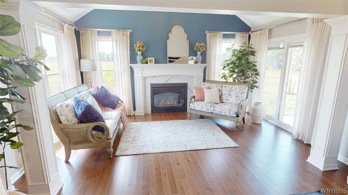 Fireplace, Interior, Living room, Wood Texture Flooring