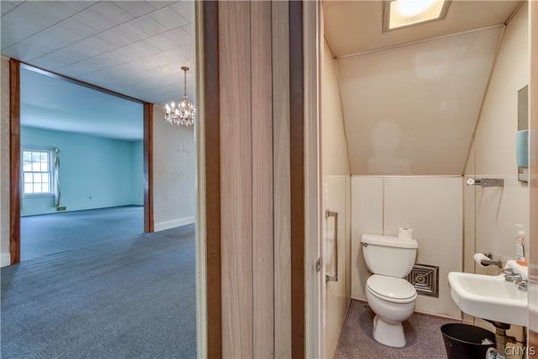 Bathroom, Chandelier, Interior