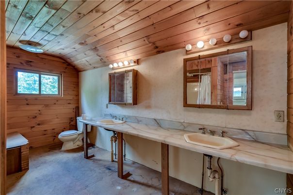 Bathroom, Interior, Wooden Ceilings, Wooden Walls