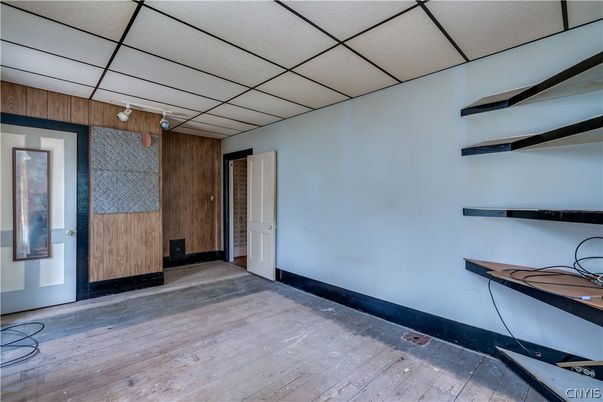 Empty room, Interior, Wood Texture Flooring, Wooden Walls