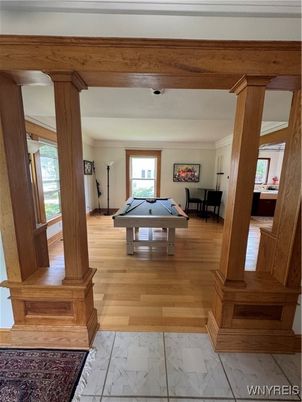 Billiard Table, Game Room, Interior, Marble, Wood Texture Flooring