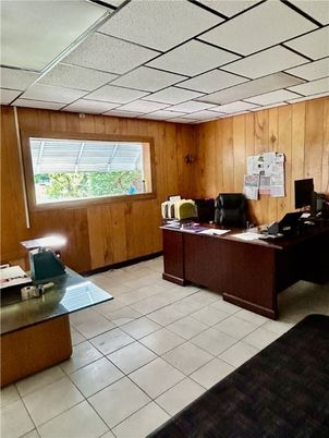Home Office, Interior, Wooden Walls
