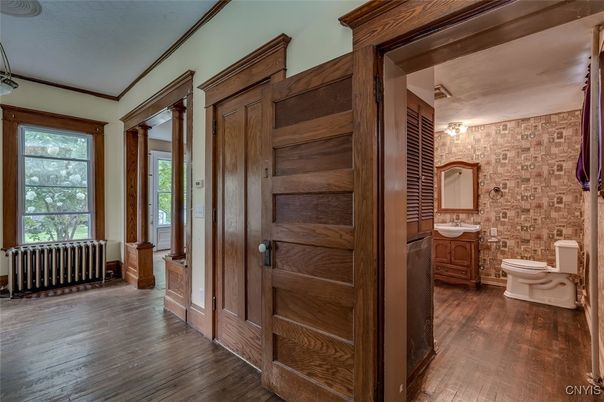 Bathroom, Interior, Wood Texture Flooring