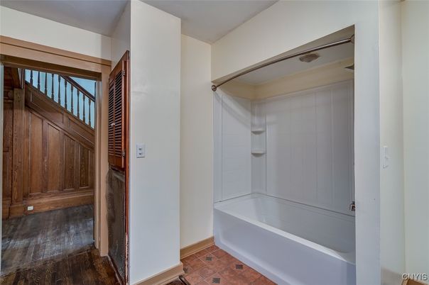 Bathroom, Free Standing Baths, Interior, Wood Texture Flooring