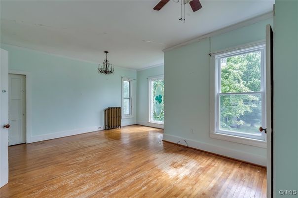 Chandelier, Empty room, Interior, Wood Texture Flooring