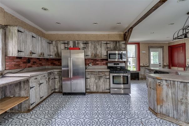 Interior, Kitchen, Recessed Lighting, Stainless Steel Appliances