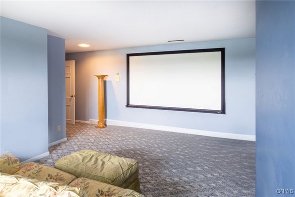 Interior, Projection Screen, Recessed Lighting