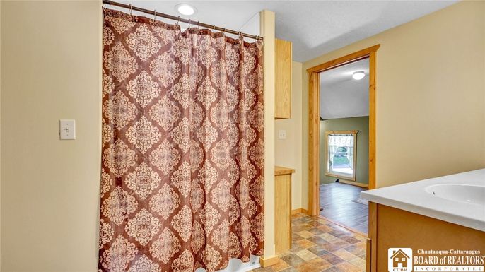 Bathroom, Interior, Wood Texture Flooring