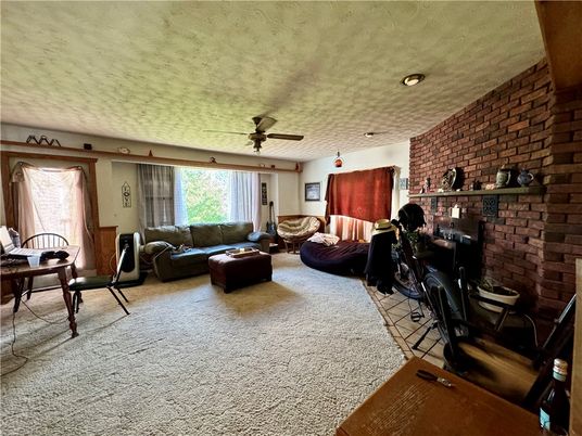 Interior, Living room, Stone Walls