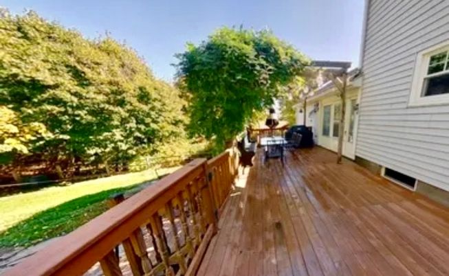 Backyard, Exterior, Wood Texture Flooring