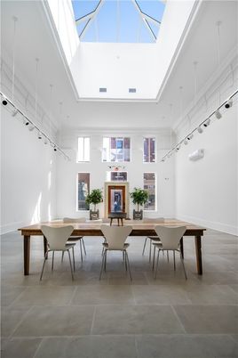 Dining room, Glass Ceilings, Interior, Pendant Lights