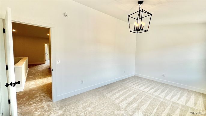 Empty room, Interior, Pendant Lights, Recessed Lighting