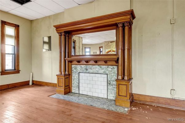 Fireplace, Interior, Wood Texture Flooring