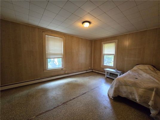 Bedroom, Empty room, Interior, Wooden Walls