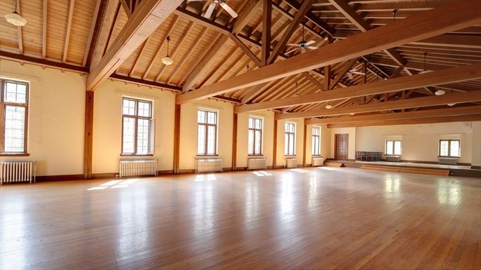 Empty room, Interior, Wooden Beams, Wooden Ceilings, Wood Texture Flooring