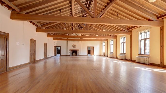Empty room, Interior, Wooden Beams, Wooden Ceilings, Wood Texture Flooring