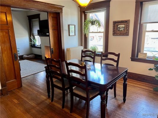 Dining room, Interior, Wood Texture Flooring