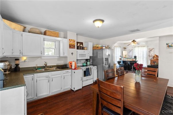 Dining room, Interior, Kitchen, Wood Texture Flooring