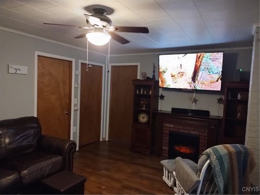 Fireplace, Interior, Wood Texture Flooring