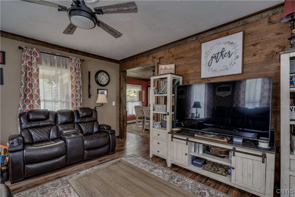 Interior, Living room, Wood Texture Flooring, Wooden Walls
