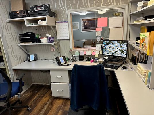 Home Office, Interior, Wood Texture Flooring