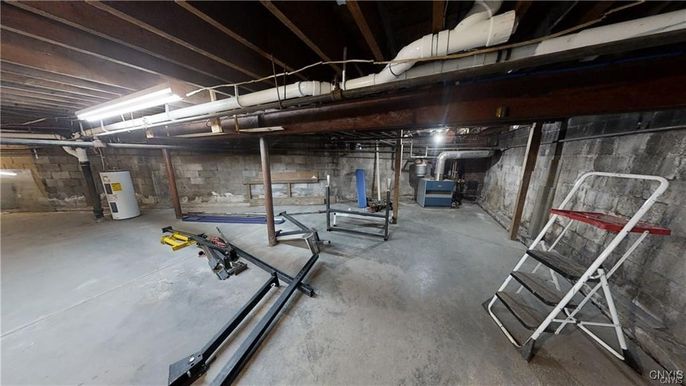 Fitness Equipment, Interior, Stone Walls