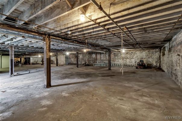 Interior, Stone Walls, Wooden Beams