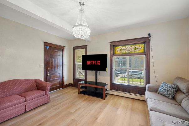Chandelier, Interior, Wood Texture Flooring