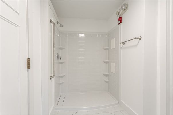 Bathroom, Glass Shower, Interior, Marble