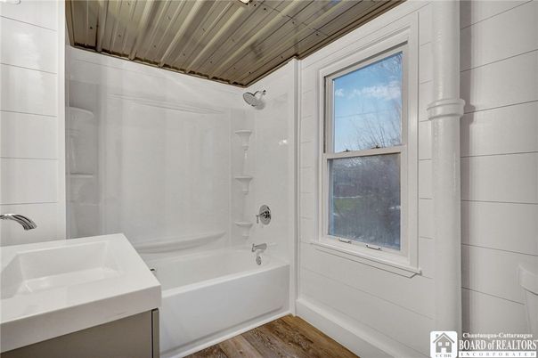 Bathroom, Interior, Wood Texture Flooring