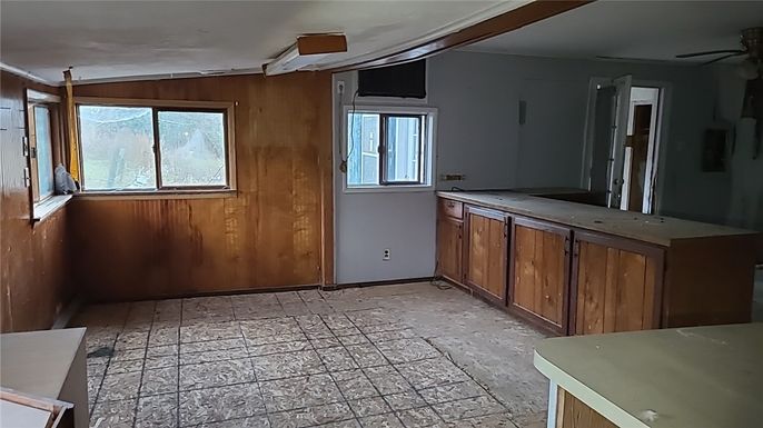 Empty room, Interior, Wooden Walls