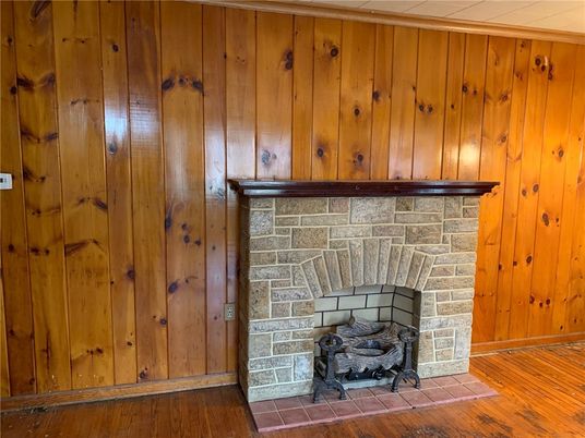 Fireplace, Interior, Wood Texture Flooring, Wooden Walls