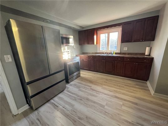 Interior, Kitchen, Wood Texture Flooring