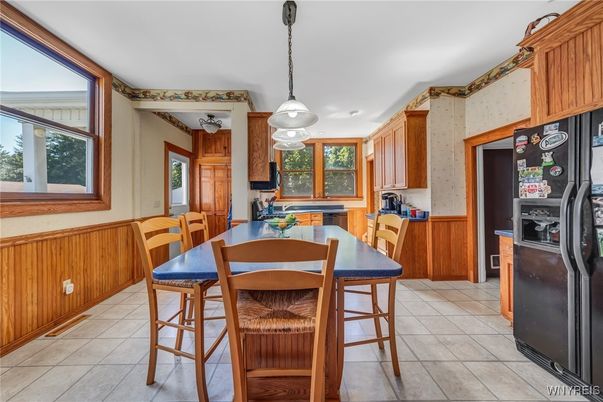 Dining room, Interior, Kitchen, Pendant Lights