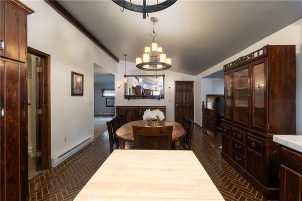 Dining room, Interior, Pendant Lights