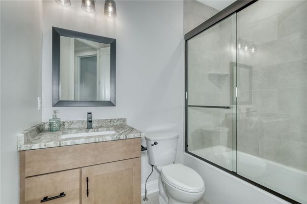 Bathroom, Glass Shower, Interior, Tile Countertops
