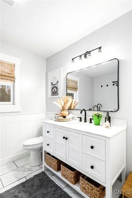 Bathroom, Dual Sink Vanities, Interior, Marble