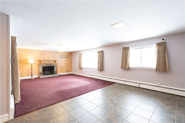 Empty room, Fireplace, Interior