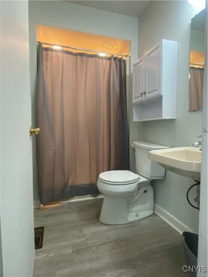 Bathroom, Interior, Wood Texture Flooring