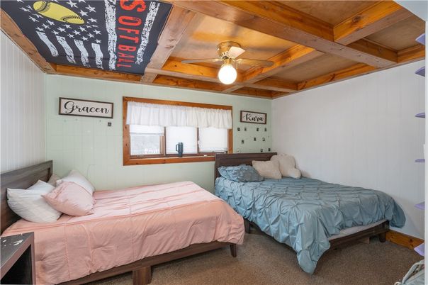 Bedroom, Interior, Wooden Beams, Wooden Ceilings