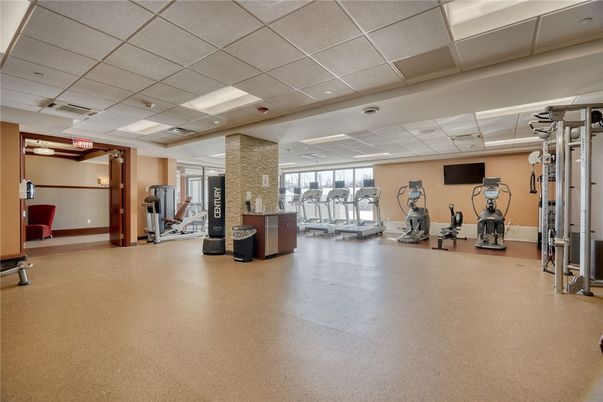 Fitness Equipment, Gym, Interior, Recessed Lighting